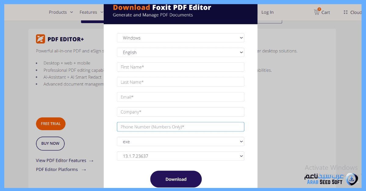 foxit pdf editor كامل