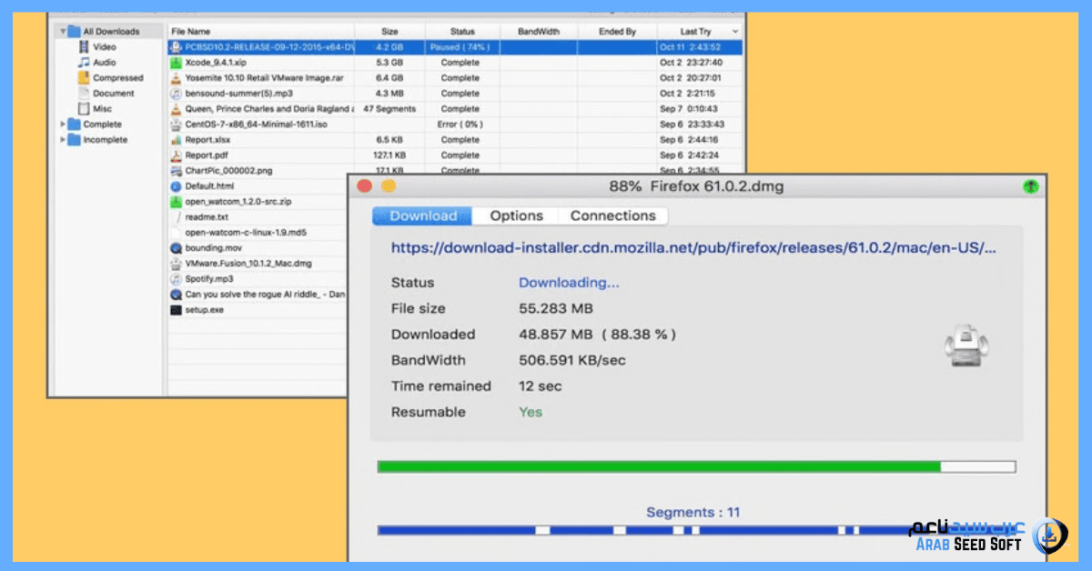 تفعيل داونلود مانجر